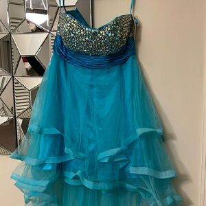 Color of dressa aqua beautiful prom birthday wedding par and more